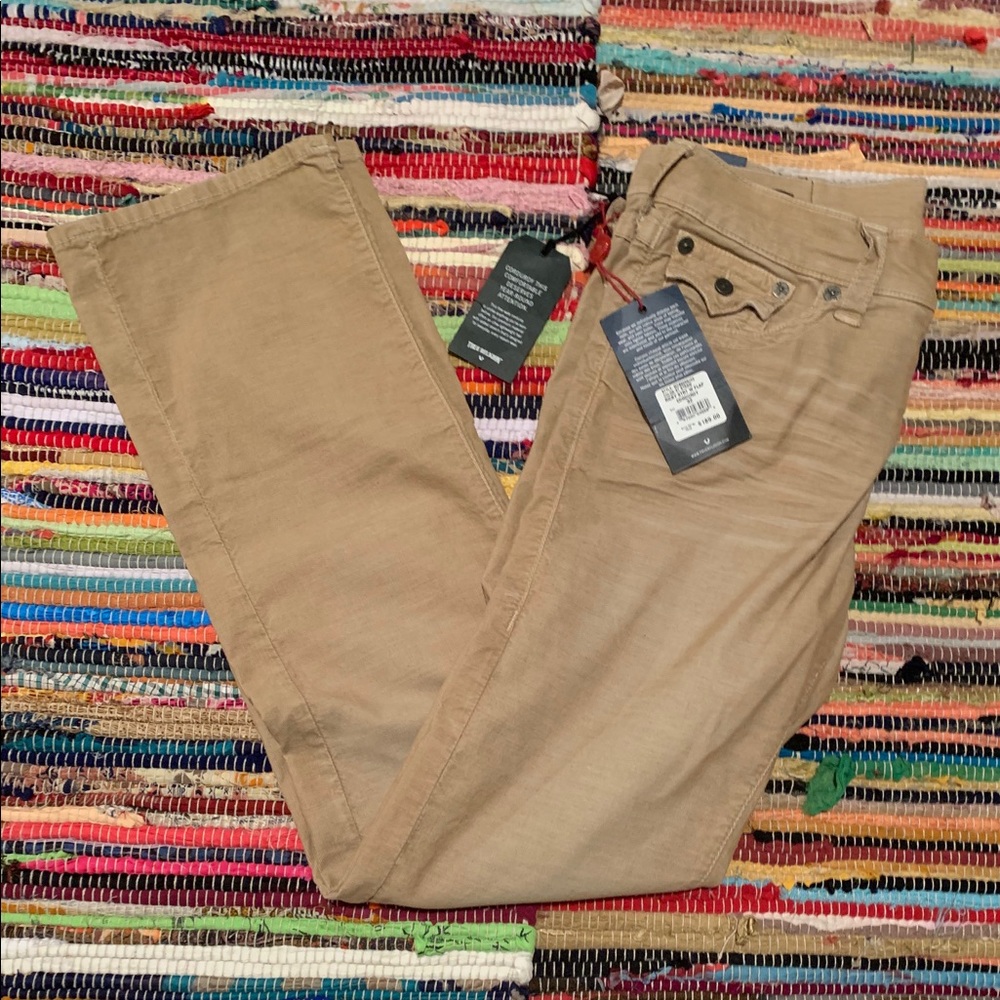 Brand New True Religion Ricky Strt Corduroy Jeans